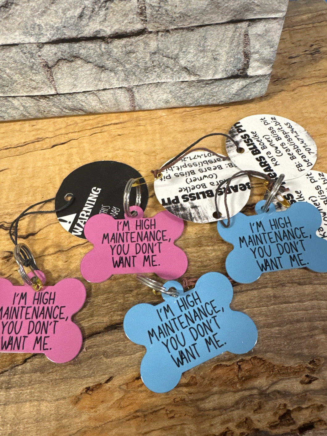 High Maintenance Dog Tag